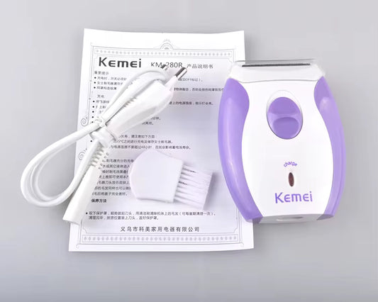 آلة الحلاقة النسائية KEMEI KM-280R - لبشرة ناعمة بدون ألم وبسرعة!